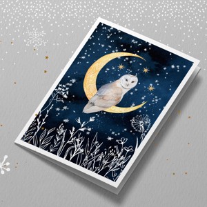 Carte postala de Craciun, felicitare, animal de padure cadou companion, , , ARTYNOS