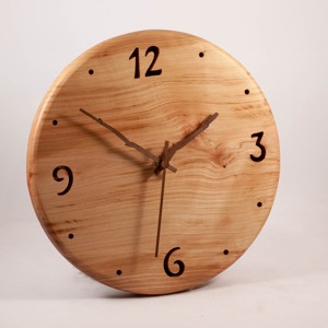 Ceas de perete din lemn, ceas din lemn rustic, -  - Artynos.ro