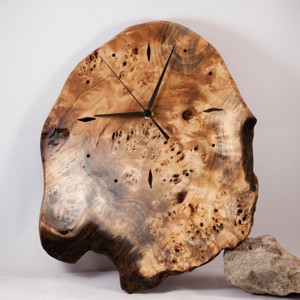 Ceas de perete din lemn, ceas rustic din lemn,  - Artynos.ro