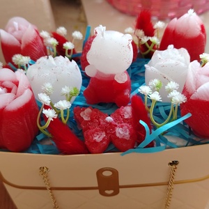 Geanta rosie , Casa & Stil de viata, Lumanari, parfumuri, arome, Ceara parfumata, , ARTYNOS