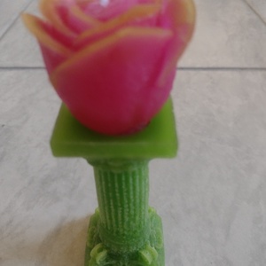 Coloana cu trandafir  - casă & stil de viață - lumânări, parfumuri, arome - ceară parfumată - Artynos.ro