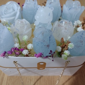 Geanta alba - casă & stil de viață - lumânări, parfumuri, arome - ceară parfumată - Artynos.ro