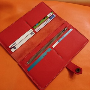 Portofel dama din piele naturala pictat sau gravat LASER - genți și portofele - portofele, huse, suporturi - portofele - portofele damă - Artynos.ro