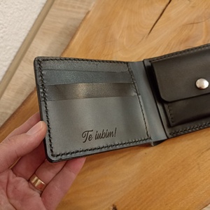 Portofel barbatesc din piele naturala pictat sau gravat LASER la comanda - genți și portofele - portofele, huse, suporturi - portofele - portofel bărbați - Artynos.ro