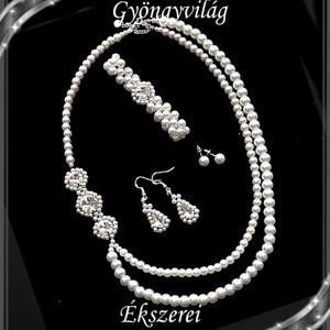 Set de bijuterii pentru nunta, mireasa, casual, SSZE925-TEK02-1-1-1 ALB, , , ARTYNOS
