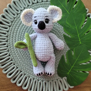 Koala crosetat, 22cm, fir tip catifea - Artynos.ro