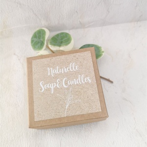 Cutie kraft personalizata cu sticker, 10 bucati, Bijuterii, Suporturi bijuterii și cutie bijuterii, Cutii de bijuterii, Arta de hârtie, ARTYNOS