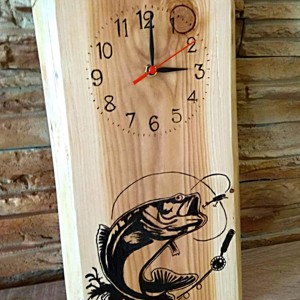 Ceas de perete artizanal pentru pescari - casă & stil de viață - accesorii pentru decorat casa - decorațiuni de pereți, decorațiuni suspendate - ceasuri de perete - Artynos.ro