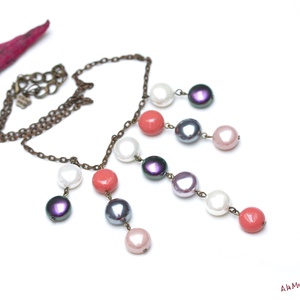 Colier cu perle multicolore - Artynos.ro