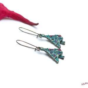Cercei bradut cu cristale Swarovski - Artynos.ro