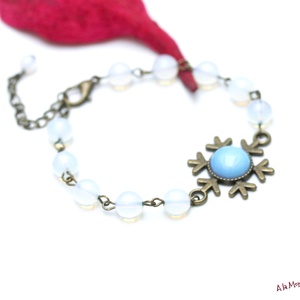 Bratara fulg de nea cu opalit - Artynos.ro