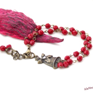 Bratara cu cristale si clopotel, Bijuterii, Bratari, Bratari din pietre semipretioase, Confectionarea bijuteriilor, ARTYNOS