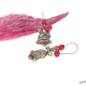 Cercei cu cristale si clopotel, Bijuterii, Cercei, Cercei lungi, Confectionarea bijuteriilor, ARTYNOS