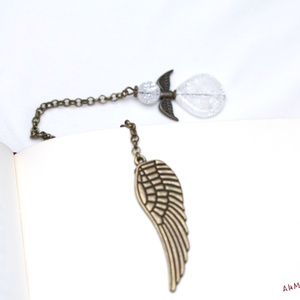 Semn de carte cu ingeras - cărți și creații cu tematică muzicală, cadouri - semn de carte - Artynos.ro