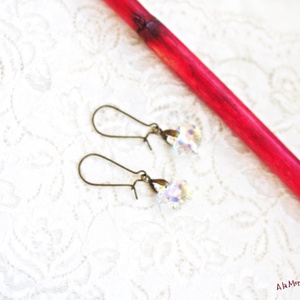 Cercei fulgi de zapada - bijuterii - cercei - cercei din sticlă - Artynos.ro