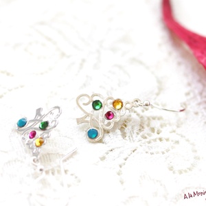 Cercei bradut de argint - bijuterii - cercei - cercei din argint - Artynos.ro