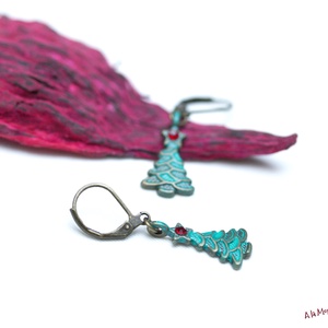 Cercei bradut cu cristale Swarovski - Artynos.ro