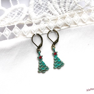 Cercei bradut cu cristale Swarovski - bijuterii - cercei - cercei lungi - Artynos.ro