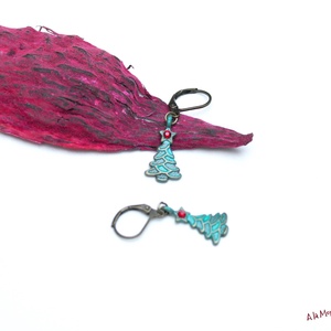 Cercei bradut cu cristale Swarovski - bijuterii - cercei - cercei lungi - Artynos.ro