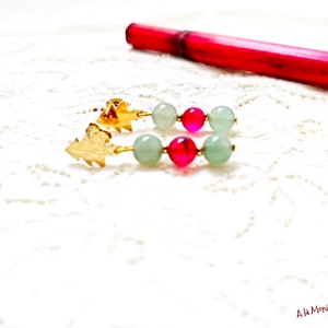 Cercei cu bradut aventurin si agate, Bijuterii, Cercei, Cercei din pietre semipretioase, Confectionarea bijuteriilor, ARTYNOS