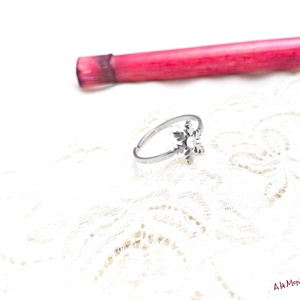 Inel fulg de zapada alb - bijuterii - inele - inele cu pietre semiprețioase - Artynos.ro