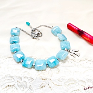 Colier cu angelit si ingeras - Artynos.ro