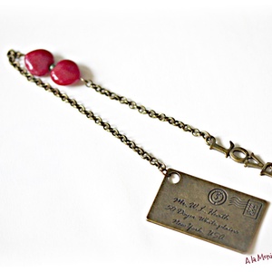 Semn de carte cu inimi de jad - cărți și creații cu tematică muzicală, cadouri - semn de carte - Artynos.ro