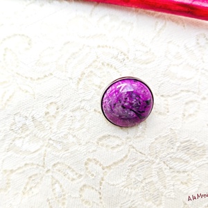 Brosa cu agat violet - bijuterii - broșe - Artynos.ro