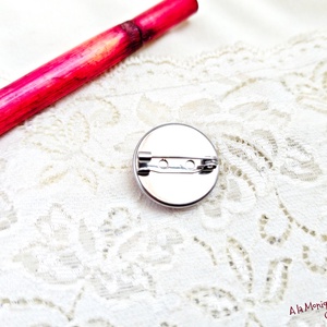 Brosa cu agat violet - bijuterii - broșe - Artynos.ro