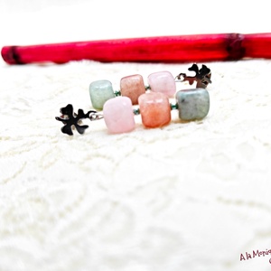 Cercei cu jad si trifoi - Artynos.ro