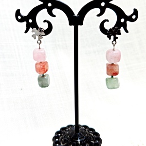 Cercei cu jad si trifoi - bijuterii - mărțișor - Artynos.ro