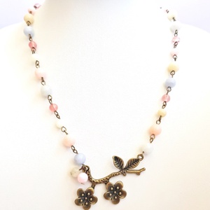 Colier cu cuart pastel - bijuterii - coliere - coliere din pietre semiprețioase - Artynos.ro