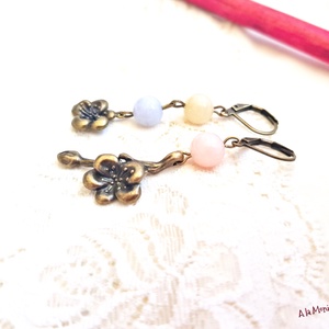 Cercei cu cuart pastel - Artynos.ro