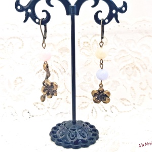 Cercei cu cuart pastel - bijuterii - cercei - cercei din pietre semiprețioase - Artynos.ro