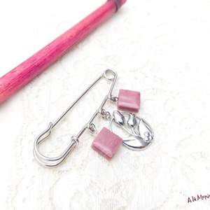 Brosa cu lalele si rodonit - Artynos.ro