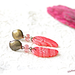 Cercei cu aripi de rodocrozit  - Artynos.ro