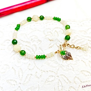 Bratara cu cuart si jad galben si verde - Artynos.ro