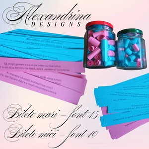 Borcan personalizat cu 60 de bilețele tematice  Mesaje unice create special pentru tine - crăciun - cadouri de moș crăciun - cadouri de moș crăciun - Artynos.ro