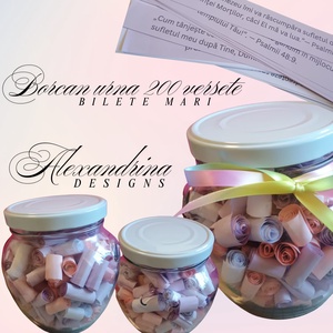 Borcan 200 de versete pentru sufletul tau  Cuvinte care aduc liniste, speranta si credinta, Craciun, Cadouri de Mos Craciun, Cadouri de Mos Craciun, Arta de hartie, ARTYNOS