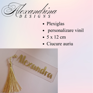 Semn de Carte Personalizat cu Nume � Cadou pentru Iubitorii de Cărți - cărți și creații cu tematică muzicală, cadouri - semn de carte - Artynos.ro