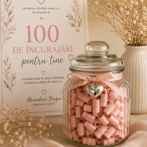 Borcan cu 100 mesaje de încurajare  - Artynos.ro