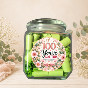 100 Encouraging Messages Jar � Inspirational Gift for Someone Special - Artynos.ro