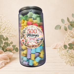 500 Encouraging Messages Jar – Inspirational Gift for the Soul, Casa & Stil de viata, Accesorii religioase, Binecuvantarea casei, Arta de hartie, 500 Messages for Your Soul – A Little Reminder of Hope, Faith, and Love.

Fill someone's days with ..., ARTYNOS