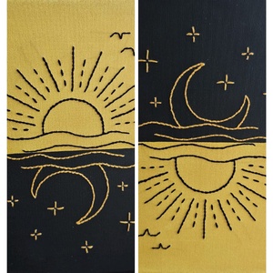 Tablou canvas Luna si Soarele - casă & stil de viață - accesorii pentru decorat casa - picturi murale - tablouri/picturi pe pânză - Artynos.ro
