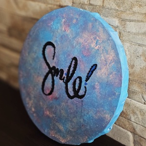 Tablou canvas Smile!, Casă & Stil de viață, Accesorii pentru decorat casa, Picturi murale, Tablouri/picturi pe pânză, Broderie, Pictură, ARTYNOS