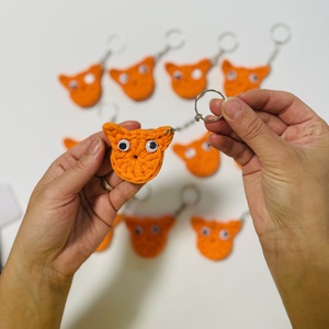 Breloc crosetat vulpita, Geanta si husa, Accesorii genti, Breloc, Crosetat, ARTYNOS