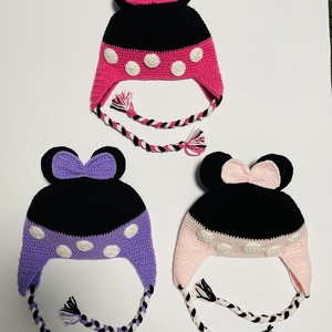 Caciuliță inspirată din Minnie Mouse - îmbrăcăminte și modă - eșarfe, pălării, fularuri - căciulă - Artynos.ro