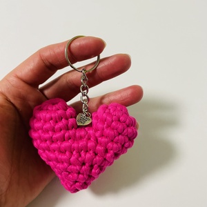 Breloc crosetat inimioara, Genti si portofele, Accesorii genti, Breloc, Crosetat, ARTYNOS