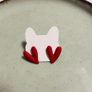 Cercei inimioare rosii � indrazneti si plini de pasiune , Accesorii nunta, Bijuterii mireasa, Cercei mireasa, , ARTYNOS