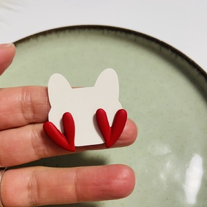 Cercei inimioare roșii � îndrăzneți și plini de pasiune  - accesorii nuntă - bijuterii mireasă - cercei mireasă - Artynos.ro